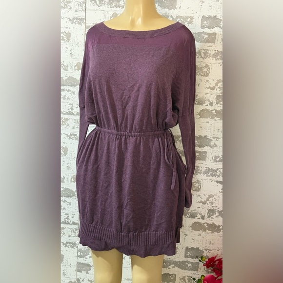 Victoria's Secret Dresses & Skirts - Victoria's Secret Purple Long Sleeve Dress Whit Pockets
